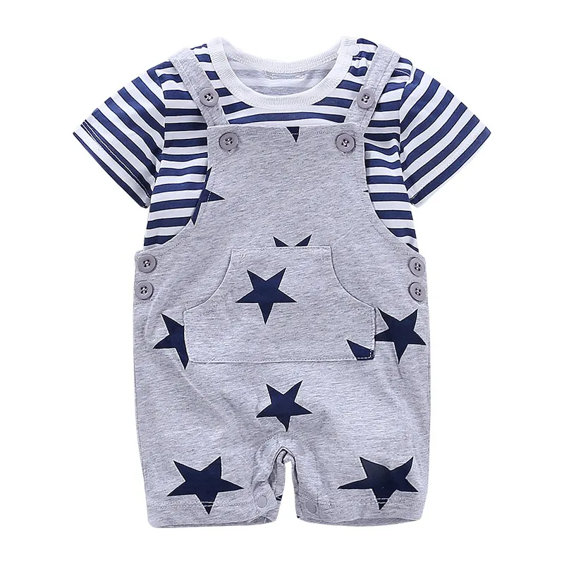 Newborns Baby Clothes Short Sleeve Summer Fashion Neonatal Clothing Set ...