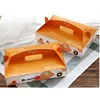 Wholesale Custom Printed Gable Rectangle Coated White Paper Sweet Donut Packaging Box with Handle