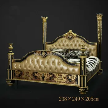 Imperial Noble Design Button Tufted Canopy Bed Luxury Wood Carved Four Posted Bed British Royal Bedroom Furniture Set View Carved Solid Wood King