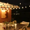 Worbest 48FT Outdoor Light String E26 E27 S14 Edison Bulb included Christmas Waterproof Connectable LED String Light