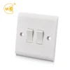 10A 2 gang 1 way wall electric lighting switch