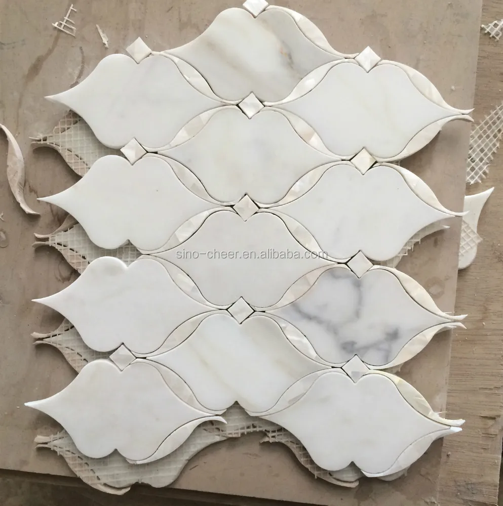 Natural Marble Flower Water Jet Mosaic Tile Pattern Natural Marble Flower Water Jet Mosaic Tile Pattern Product On Alibaba
