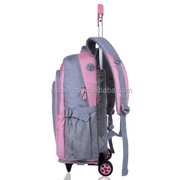 Newest Polyester School Bag With Wheels Light In China Buy School Bag