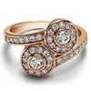 hot simple design New Women Fashion 316 Stainless Steel Jewelry Heart Shape Cubic Zircon Pave Setting