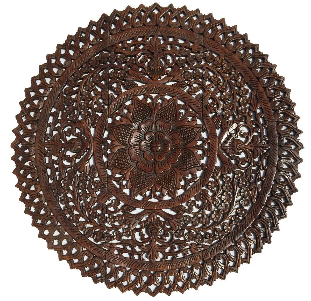 Buy Wood Carved Wall Panels. Floral Wood Wall Hanging