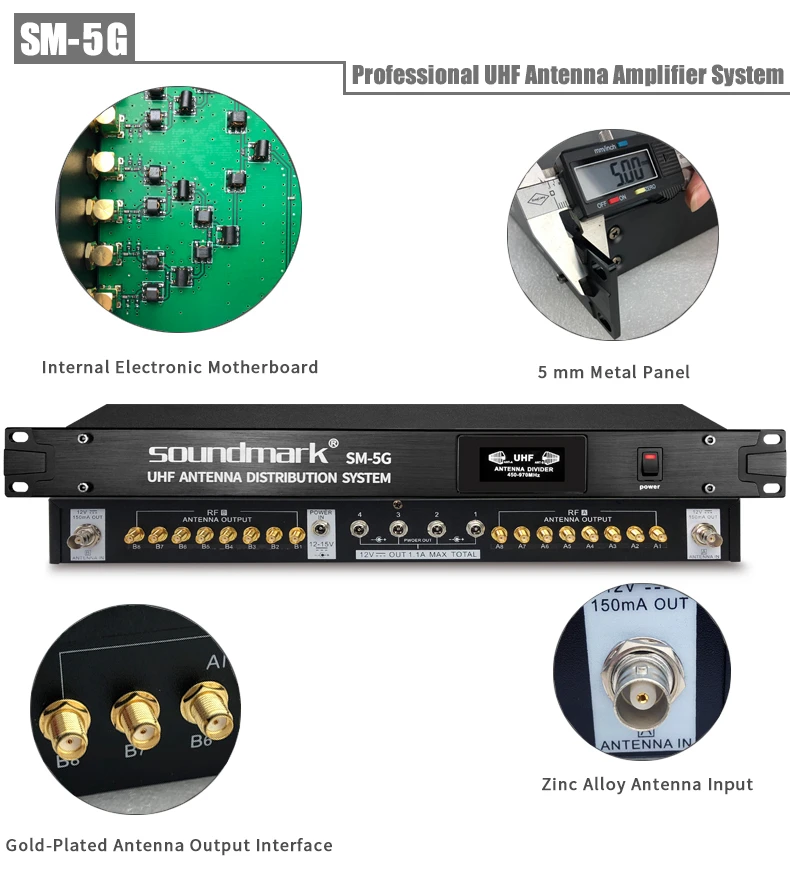 Microphone Amplifier For Connecting Multiple Wireless Receiving Hosts To Enhance Anti
