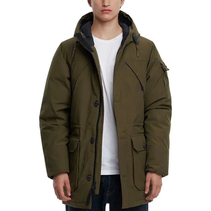 Army Green Padded Jacket Mens Thick Padded Jacket For Winter - Buy ...