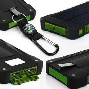 2018 Solar Power Bank 20000mAh Portable Mobile Phone Charger