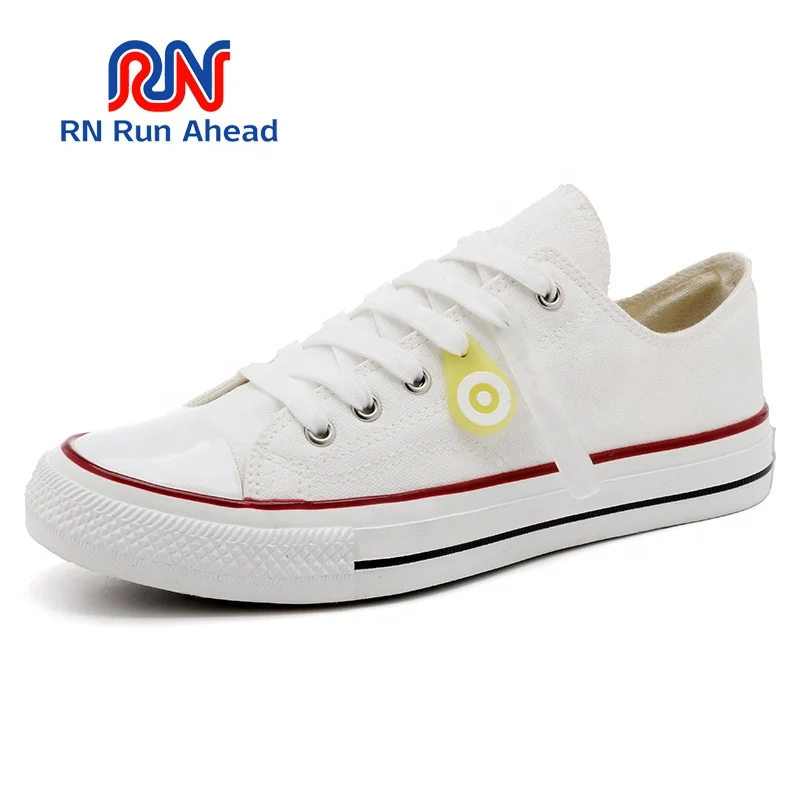 

RN Run Ahead Wenzhou wholesale black white shoes men low front front tie casual shoes vulcanized canvas shoes male, Black;white;beige