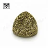 wholesale copper trillion druzy stones natural agate for jewelry