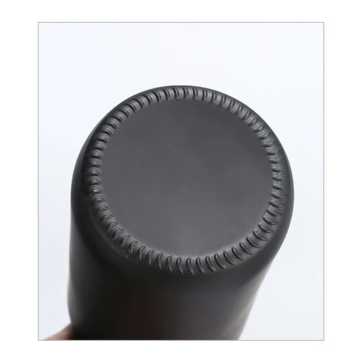 
Amazon Hot Sale 500ml 16oz Matte Black Customizable Screen Printing Boston Glass Soap Dispenser Bottle 