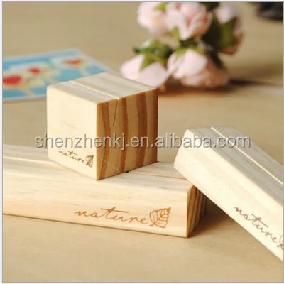 Wood Memo Clips Photo Holder Clamps Stand Card Desktop Message Crafts Natural 