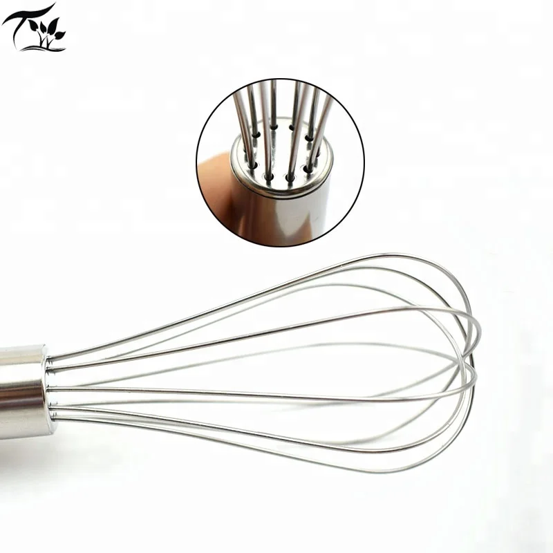 
8' Kitchen Whisk Manual Egg Beater Stainless Steel Egg Whisk 