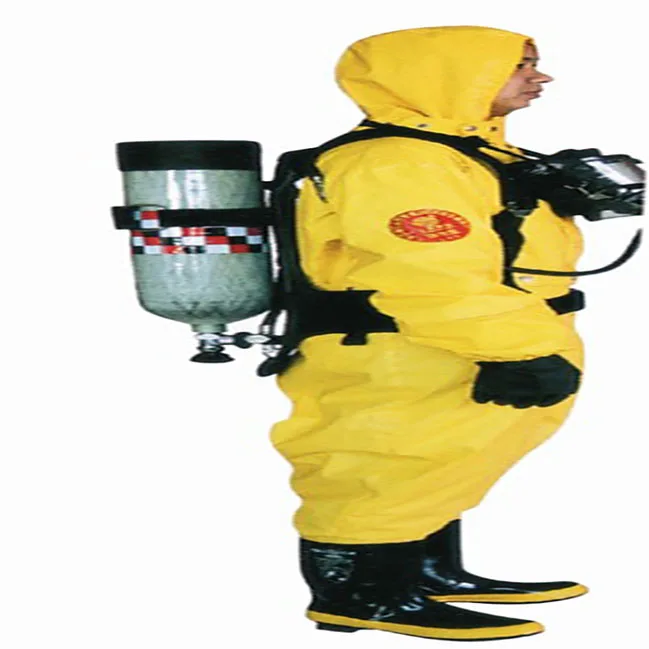 Firefighter Chemical Protection Suit Rubber Chemical Protective Safety