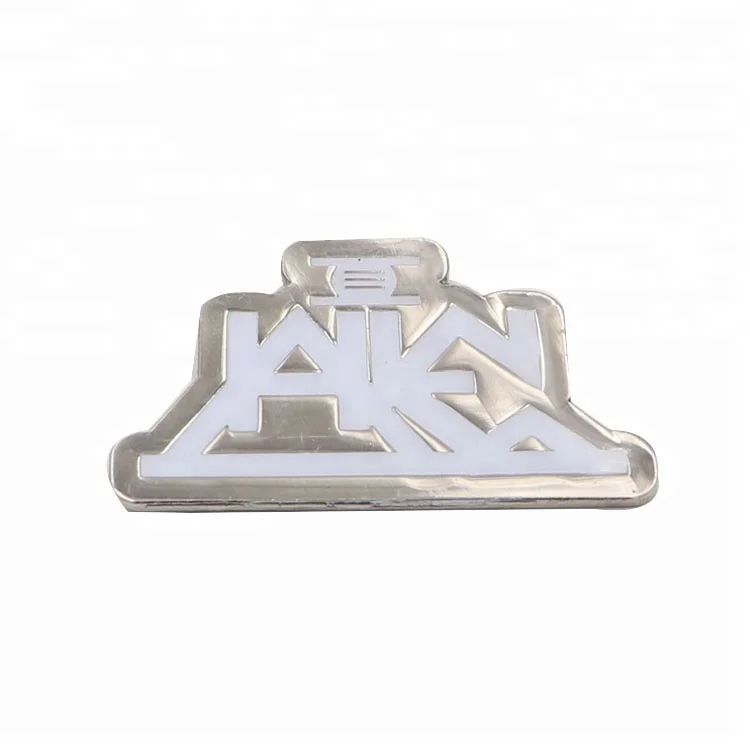 

Wholesale manufacturer cool squares simple white pattern black nickel hard enamel lapel pin, Custom
