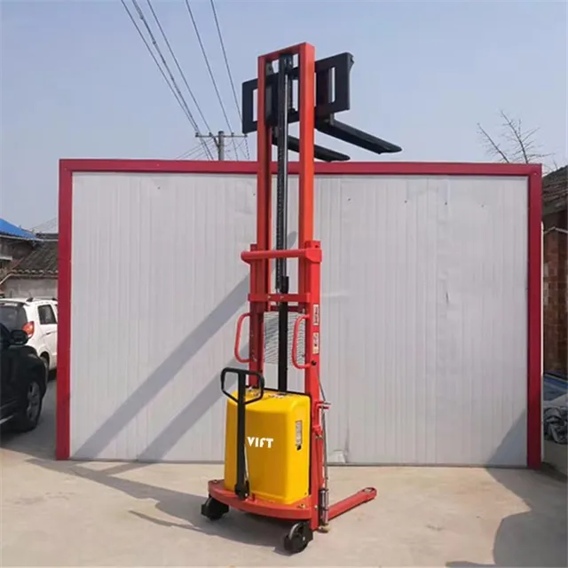 Mini Electric Stacker 220v Ac Power Semi Electric Stacker 1ton 1.5ton ...