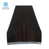 Black Knitting Shoe Upper With Red Textile Cloth Fabric