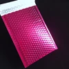 Many different size rose red bubble envelope mailer with adhesive close