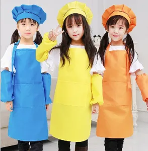 Image of Wholesale hot sale customized kids apron children aprons for painting