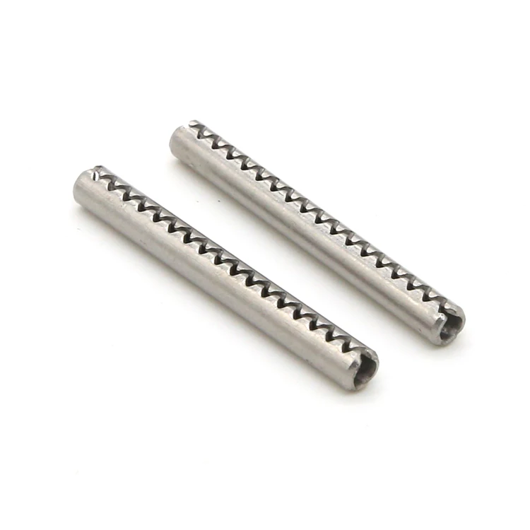 
Professional custom 316/304 stainless steel Toothed pin Slotted Spring Lock Pins 