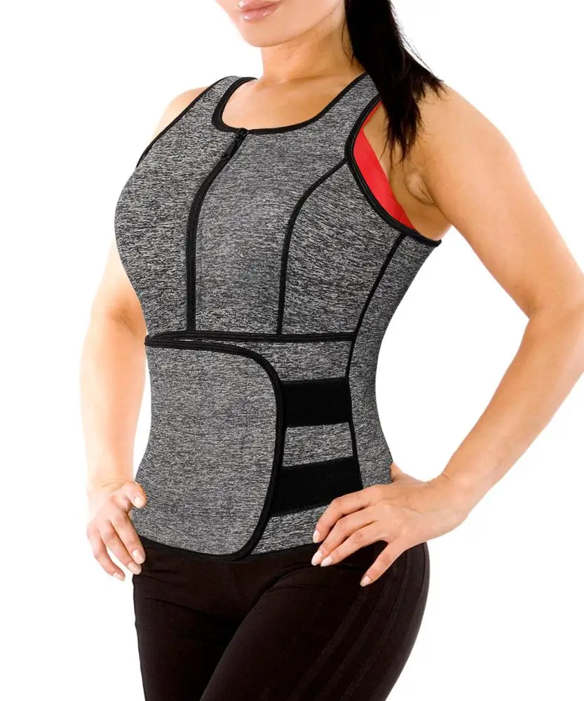 

Women neoprene waist trainer vest sweat body shaper sauna suit for women Fat burning