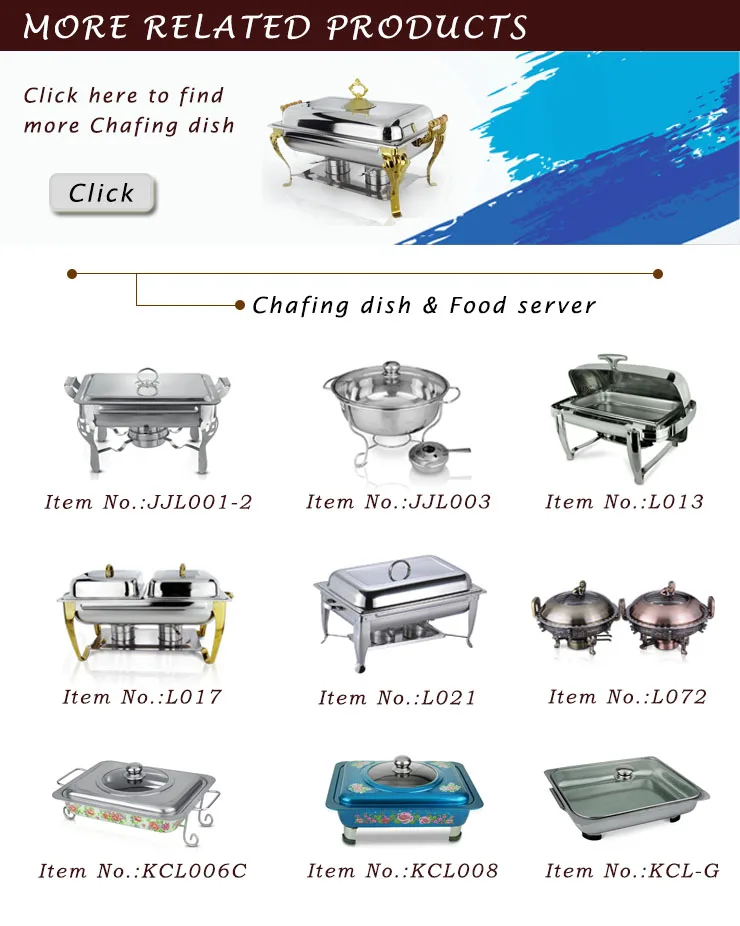 Wholesale Chaffing Dishes Stainless Steel Chafing Dish Hotel Supplier