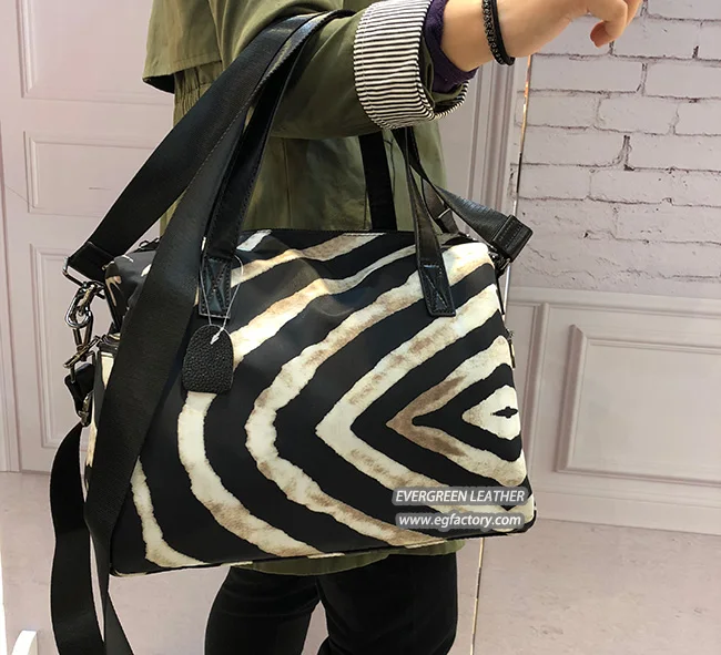 Hot sale ladies stylish backpack Travel bags zebra-patterned handbags with a large size BK10