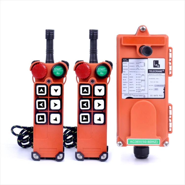 

F21-E1 universal industry radio remote controls 2 transmitter 1 receiver telecrane controller for cranes