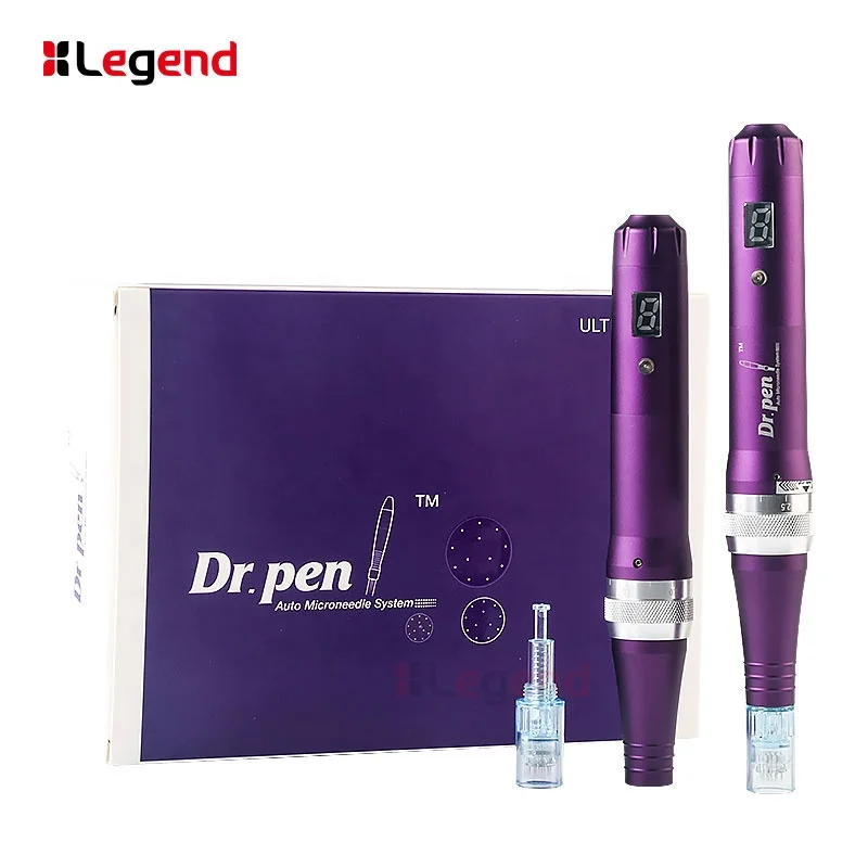 

2019 Newest professional Dr.Pen X5 Derma Pen Electric Micro Needle Stamp 2pc Cartridges Salon SPA, Purple