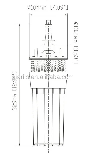 STARFLO solar powered pompe A eau solaire / pompe piscine solaire / pompe solaire submersible