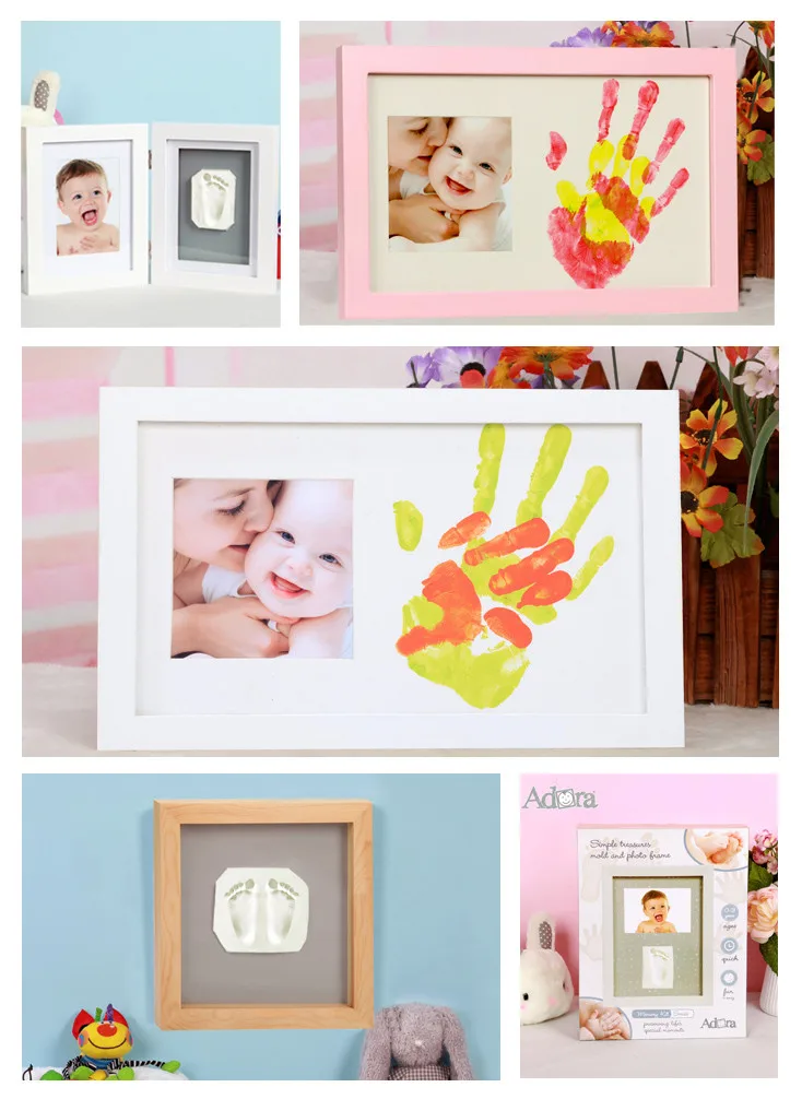 New Cute Baby Twins Photo Frame Diy Safe And Non Toxic Inkpad Handprint And Footprint Frame Kit For Baby Buy Inkpad Handprint Footprint Frame Inkpad Handprint Footprint Frame Inkpad Handprint Footprint Frame Product On