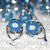Blue agate rings,guide rings