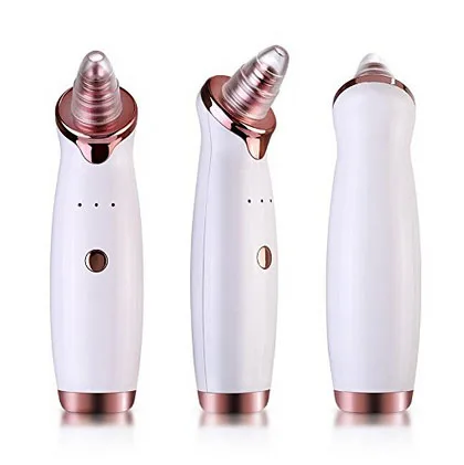 

Blackhead Vacuum Suction Remover Portable Electronic Facial Pore Cleaner Acne Remover Powerful Comedone Extractor USB, Rose gold