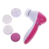 5 in 1 electric spin brush facial cleaner machine electric face deep cleansing facial massager brush 2019