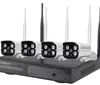 1080P WiFi 4CH CCTV Security Camera System Home Surveillance HD H.265 Wireless NVR Kit Include hard disk