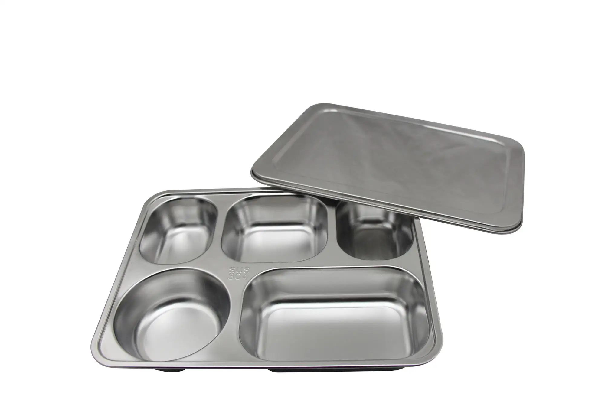 Divided Dinner Plate Mess Tray Divided Stainless Steel