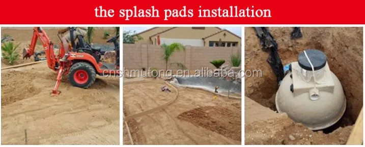 Residential Free Water Play Parks Splash Zones For Sale