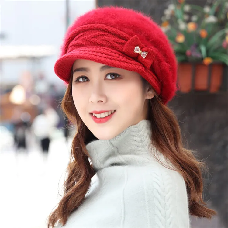 Fur Knit Custom Beanie Hat Skullies 