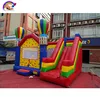 New hot air balloon colorful inflatable bouncer slide combo