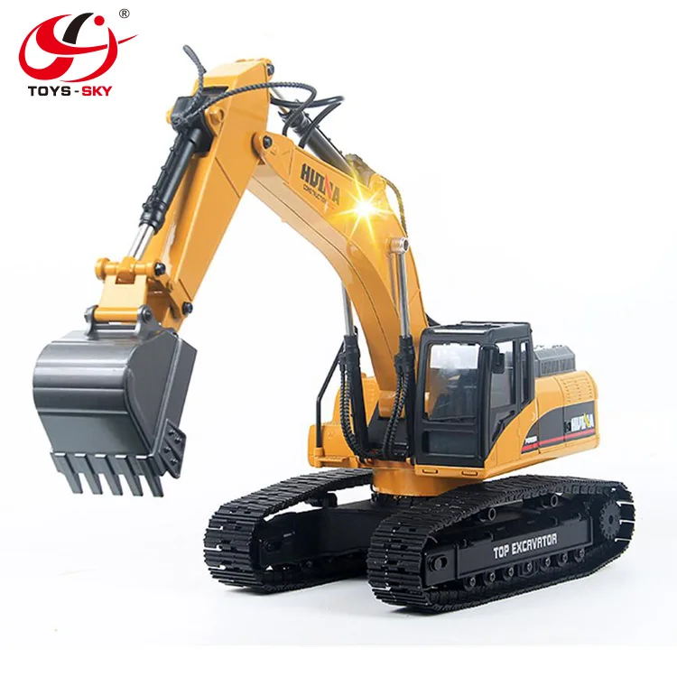 rc excavator huina 580 hydraulic fullmetal