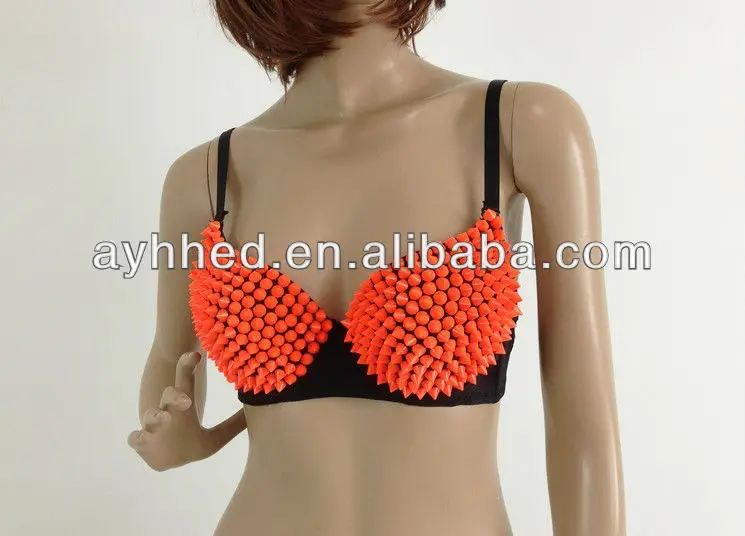 Sexy Fancy beaded glitter rivets bras