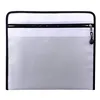 Fire Resistant Safe Storage Bag for Cash Money Passport Documents (Sliver)