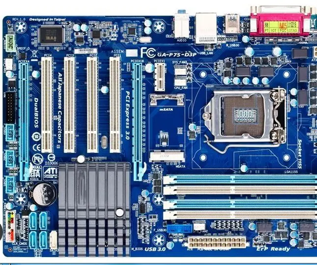 GA-P75-D3P Desktop Motherboard P75-D3P B75 LGA 1155 i3 i5 i7 DDR3 32G ATX