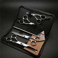 

2019 Professional Pet Dog Cat Grooming Scissors with Hair Scissor Professional Barber Set and Pet Beauty Hair Tools 5 PCS