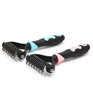 Image of Dog Brushes And Combs Pet Hair Grooming Brush Dog Hair Cleaning Tools