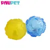 glow in the dark pet rubber bite playing ball light up transparent biting toys led dog tpr toy