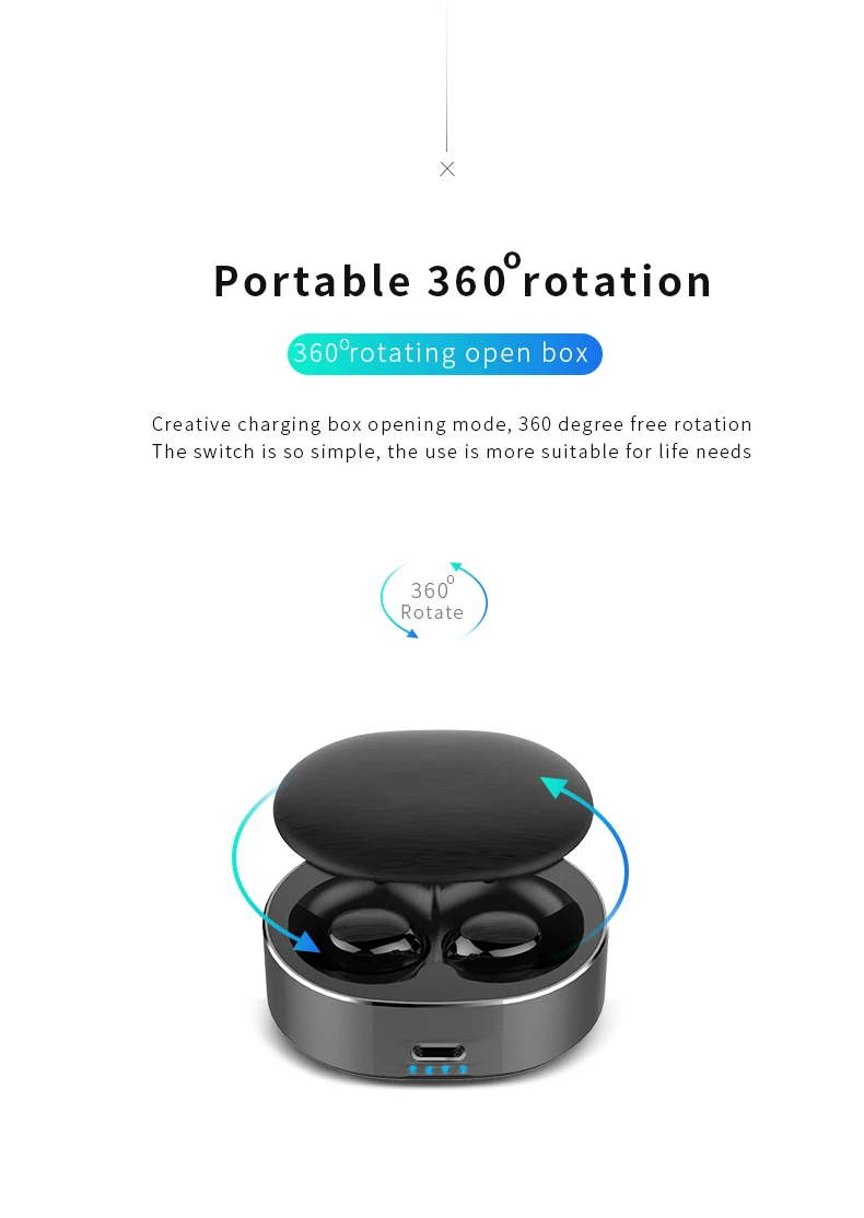Air dots tws earphone B20 mini in ear earphone bluetooth headphone touch control noise cancelling earbuds with charging box - ANKUX.COM