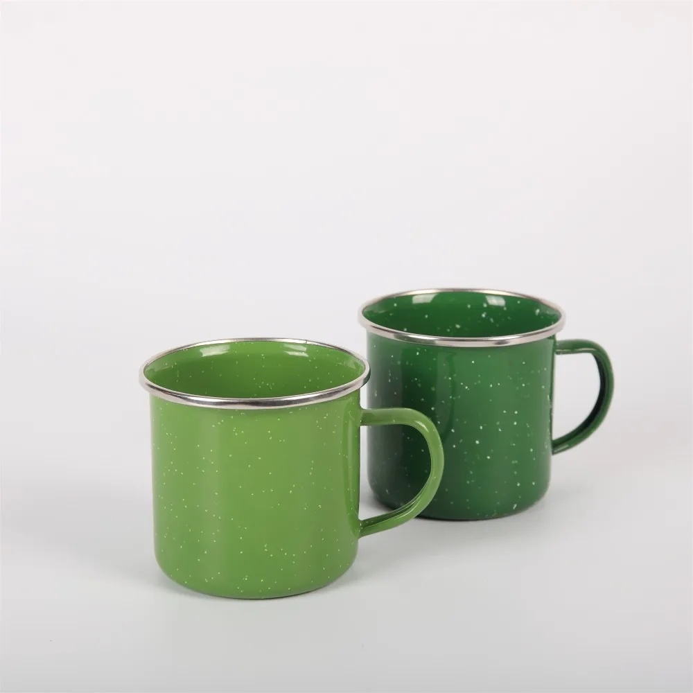 buy 五颜六色的咖啡杯,搪瓷咖啡杯,绿色外星人咖啡杯 product on