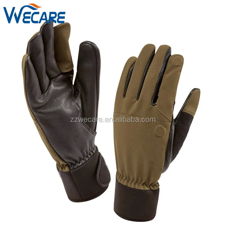 Fashion Work Man Driver Winter Hand Army Protection Motorcycle Leather Shooting Gloves