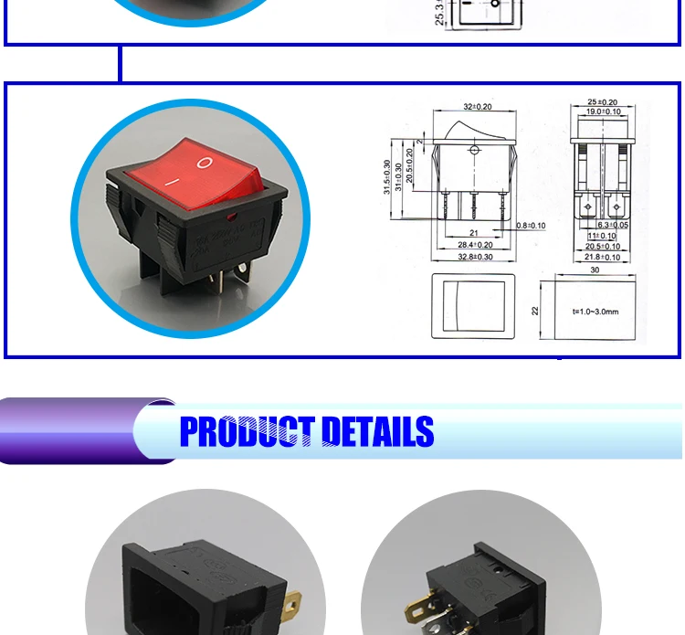 2 Solid 6 inputs Tilted switch installation Switch 16a 250 ~ 